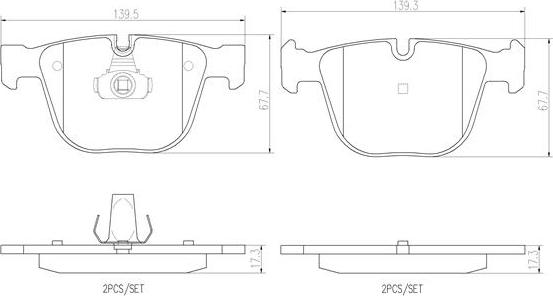 Brembo P06026N - Bremsbelagsatz, Scheibenbremse alexcarstop-ersatzteile.com