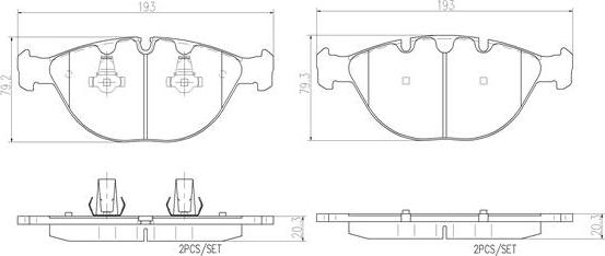 Brembo P06028N - Bremsbelagsatz, Scheibenbremse alexcarstop-ersatzteile.com