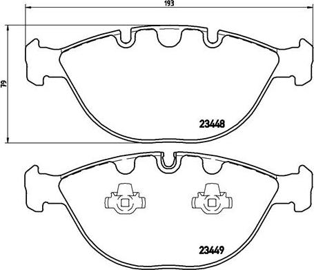 Brembo P 06 028 - Bremsbelagsatz, Scheibenbremse alexcarstop-ersatzteile.com