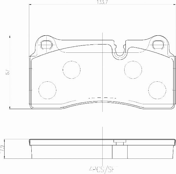 Brembo P06111N - Bremsbelagsatz, Scheibenbremse alexcarstop-ersatzteile.com