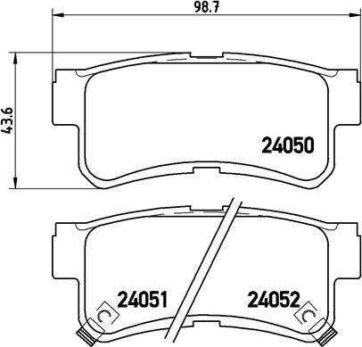 Brembo P 15 009 - Bremsbelagsatz, Scheibenbremse alexcarstop-ersatzteile.com