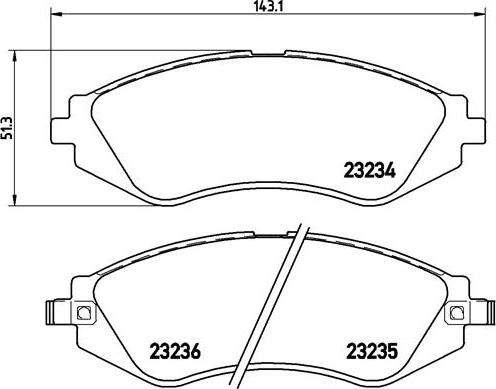 Brembo P 15 002 - Bremsbelagsatz, Scheibenbremse alexcarstop-ersatzteile.com