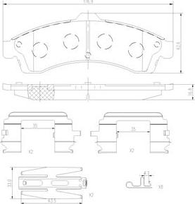 Brembo P10009N - Bremsbelagsatz, Scheibenbremse alexcarstop-ersatzteile.com