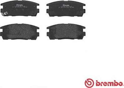 Brembo P 10 004 - Bremsbelagsatz, Scheibenbremse alexcarstop-ersatzteile.com