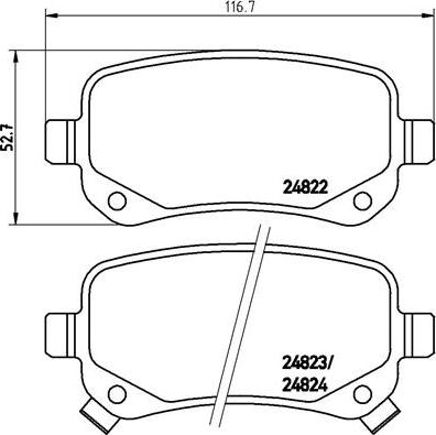 Brembo P 11 021 - Bremsbelagsatz, Scheibenbremse alexcarstop-ersatzteile.com