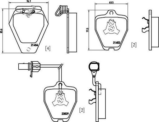 Brembo P 85 096 - Bremsbelagsatz, Scheibenbremse alexcarstop-ersatzteile.com