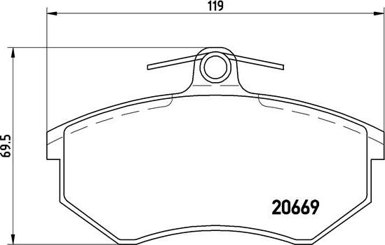 Brembo P 85 092 - Bremsbelagsatz, Scheibenbremse alexcarstop-ersatzteile.com