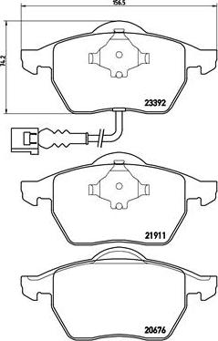 Brembo P 85 045 - Bremsbelagsatz, Scheibenbremse alexcarstop-ersatzteile.com