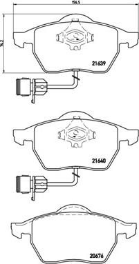 Brembo P 85 040 - Bremsbelagsatz, Scheibenbremse alexcarstop-ersatzteile.com