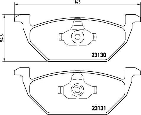 Brembo P 85 041X - Bremsbelagsatz, Scheibenbremse alexcarstop-ersatzteile.com