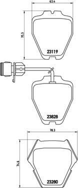 Brembo P 85 054 - Bremsbelagsatz, Scheibenbremse alexcarstop-ersatzteile.com