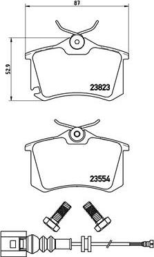 Brembo P 85 066 - Bremsbelagsatz, Scheibenbremse alexcarstop-ersatzteile.com