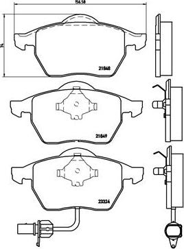 Brembo P 85 060 - Bremsbelagsatz, Scheibenbremse alexcarstop-ersatzteile.com