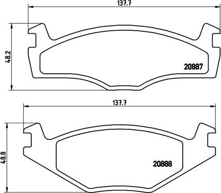 Brembo P 85 005 - Bremsbelagsatz, Scheibenbremse alexcarstop-ersatzteile.com