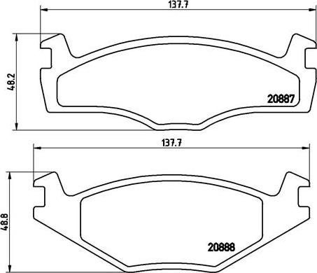 Brembo P 85 012 - Bremsbelagsatz, Scheibenbremse alexcarstop-ersatzteile.com