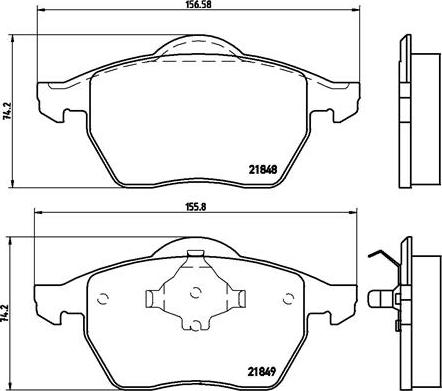 Brembo P 85 039 - Bremsbelagsatz, Scheibenbremse alexcarstop-ersatzteile.com