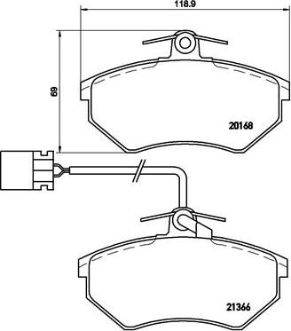 Brembo P 85 034 - Bremsbelagsatz, Scheibenbremse alexcarstop-ersatzteile.com