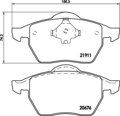 Brembo P 85 035 - Bremsbelagsatz, Scheibenbremse alexcarstop-ersatzteile.com