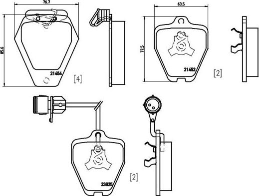 Brembo P 85 038 - Bremsbelagsatz, Scheibenbremse alexcarstop-ersatzteile.com