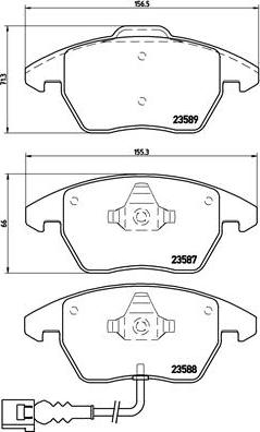 Brembo P 85 075X - Bremsbelagsatz, Scheibenbremse alexcarstop-ersatzteile.com