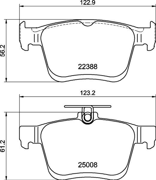 Brembo P 85 191 - Bremsbelagsatz, Scheibenbremse alexcarstop-ersatzteile.com