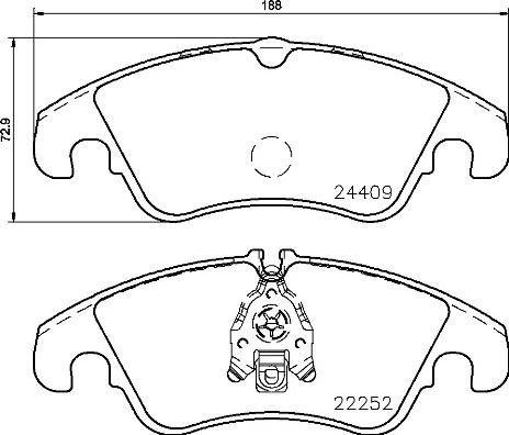 Pagid 355023221 - Bremsbelagsatz, Scheibenbremse alexcarstop-ersatzteile.com