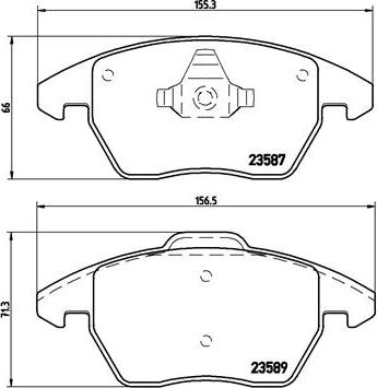 Brembo P 85 105 - Bremsbelagsatz, Scheibenbremse alexcarstop-ersatzteile.com