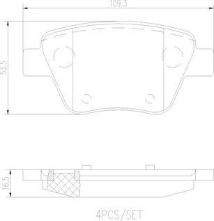 Brembo P85114N - Bremsbelagsatz, Scheibenbremse alexcarstop-ersatzteile.com