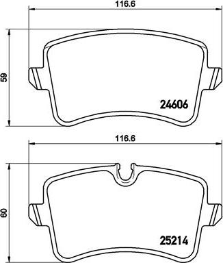 Brembo P 85 117 - Bremsbelagsatz, Scheibenbremse alexcarstop-ersatzteile.com