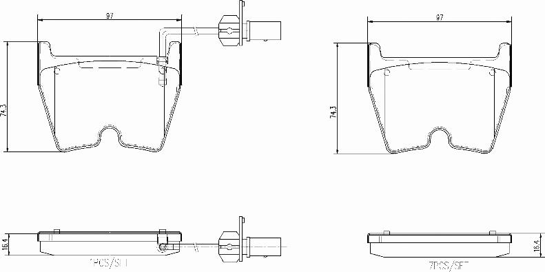 Brembo P85138N - Bremsbelagsatz, Scheibenbremse alexcarstop-ersatzteile.com