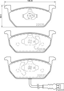 Brembo P 85 137X - Bremsbelagsatz, Scheibenbremse alexcarstop-ersatzteile.com