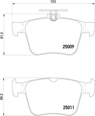 Brembo P 85 124 - Bremsbelagsatz, Scheibenbremse alexcarstop-ersatzteile.com