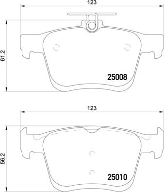 Brembo P 85 125X - Bremsbelagsatz, Scheibenbremse alexcarstop-ersatzteile.com