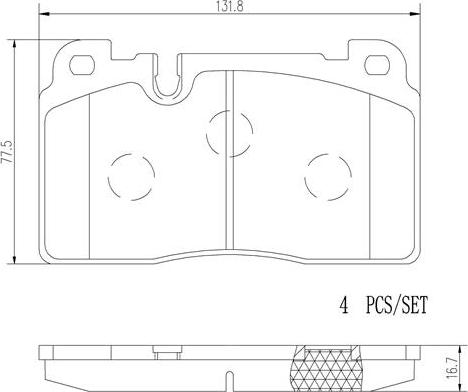 Brembo P85123N - Bremsbelagsatz, Scheibenbremse alexcarstop-ersatzteile.com