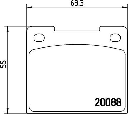 Brembo P 86 001 - Bremsbelagsatz, Scheibenbremse alexcarstop-ersatzteile.com