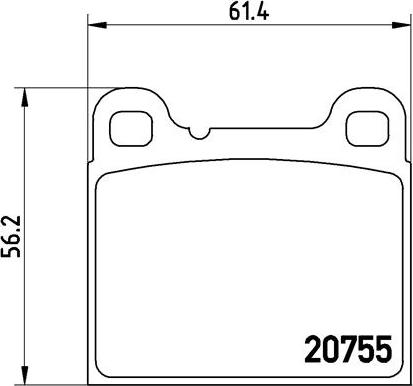 Brembo P 86 002 - Bremsbelagsatz, Scheibenbremse alexcarstop-ersatzteile.com