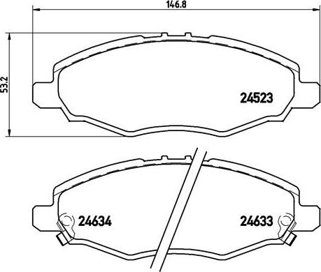 Valeo 606448 - Bremsbelagsatz, Scheibenbremse alexcarstop-ersatzteile.com