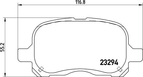 Brembo P 83 044 - Bremsbelagsatz, Scheibenbremse alexcarstop-ersatzteile.com