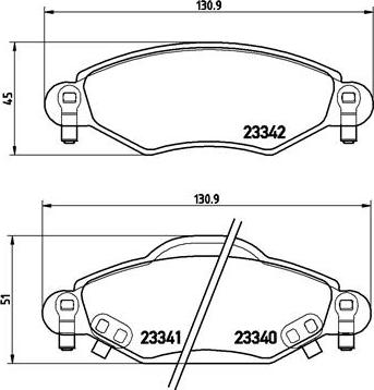 Brembo P 83 053 - Bremsbelagsatz, Scheibenbremse alexcarstop-ersatzteile.com