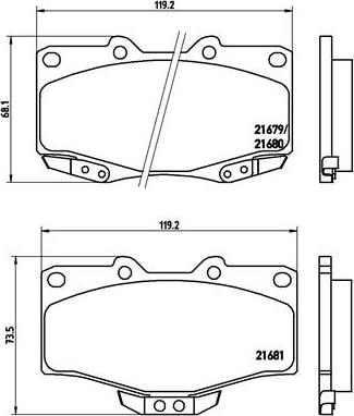 Brembo P 83 009 - Bremsbelagsatz, Scheibenbremse alexcarstop-ersatzteile.com