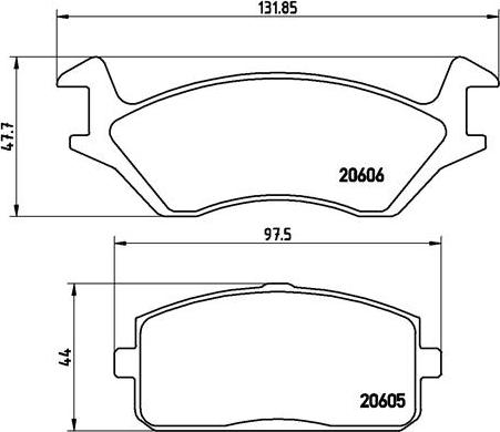 Brembo P 83 004 - Bremsbelagsatz, Scheibenbremse alexcarstop-ersatzteile.com