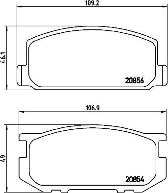 Brembo P83005N - Bremsbelagsatz, Scheibenbremse alexcarstop-ersatzteile.com