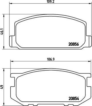 Brembo P 83 005 - Bremsbelagsatz, Scheibenbremse alexcarstop-ersatzteile.com