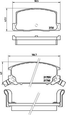 Brembo P 83 019 - Bremsbelagsatz, Scheibenbremse alexcarstop-ersatzteile.com