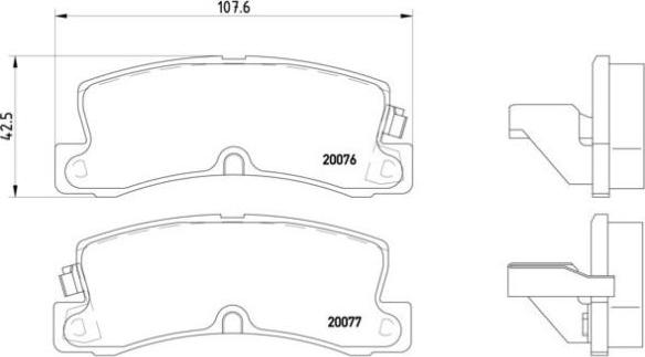 Brembo P 83 017 - Bremsbelagsatz, Scheibenbremse alexcarstop-ersatzteile.com