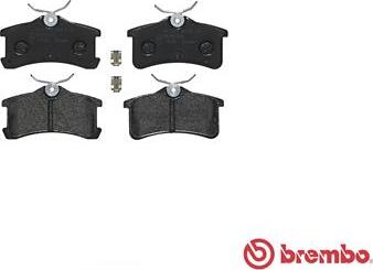 Brembo P 83 084 - Bremsbelagsatz, Scheibenbremse alexcarstop-ersatzteile.com