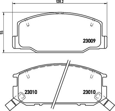 Brembo P 83 031 - Bremsbelagsatz, Scheibenbremse alexcarstop-ersatzteile.com