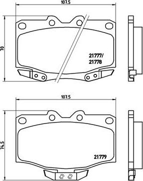 Brembo P 83 026 - Bremsbelagsatz, Scheibenbremse alexcarstop-ersatzteile.com