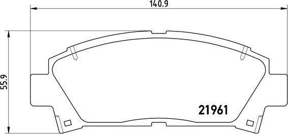 Brembo P 83 028 - Bremsbelagsatz, Scheibenbremse alexcarstop-ersatzteile.com