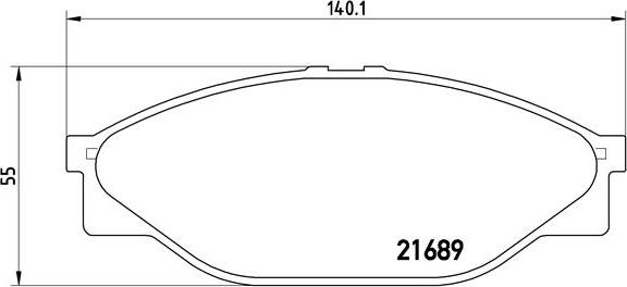 Brembo P 83 023 - Bremsbelagsatz, Scheibenbremse alexcarstop-ersatzteile.com